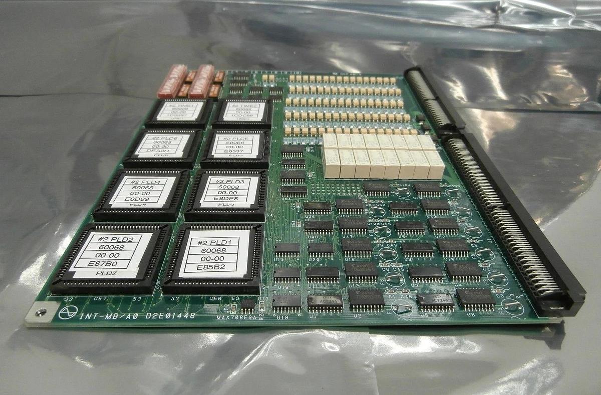 Used Kokusai Electric D2E01448 #2 TIME/PLD Processor PCB Card INT-MB 60068 Working