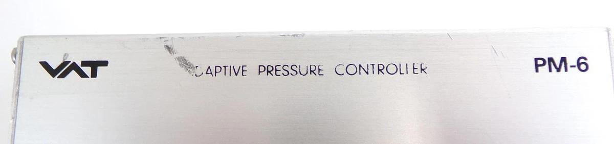 Used VAT 650PM-24CG-ADK3 Adaptive Pressure Controller PM-6 Working Surplus