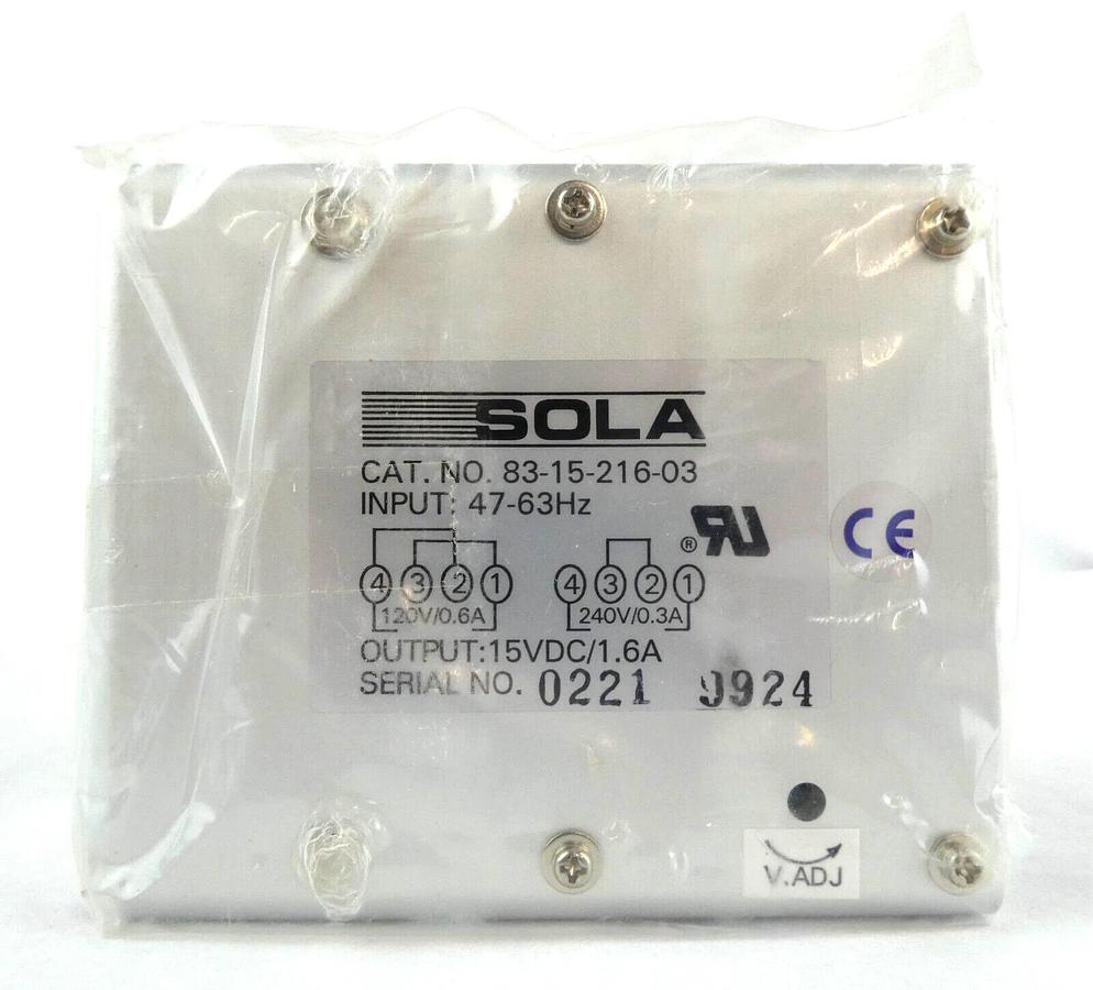 Used Sola Linear 4010029 DC Power Supply 15vdc 1.6A Reseller Lot of 2 New Surplus