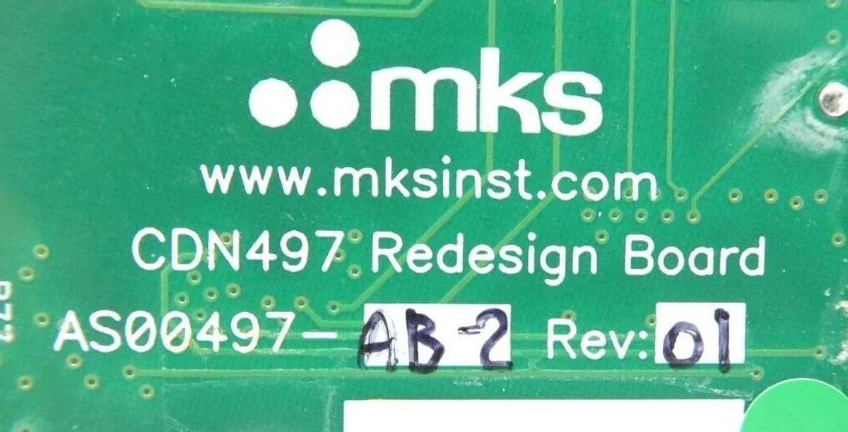 Used MKS Instruments AS01500-10-1 Interlock Module PCB CDN497 AMAT 0190-61381 Working