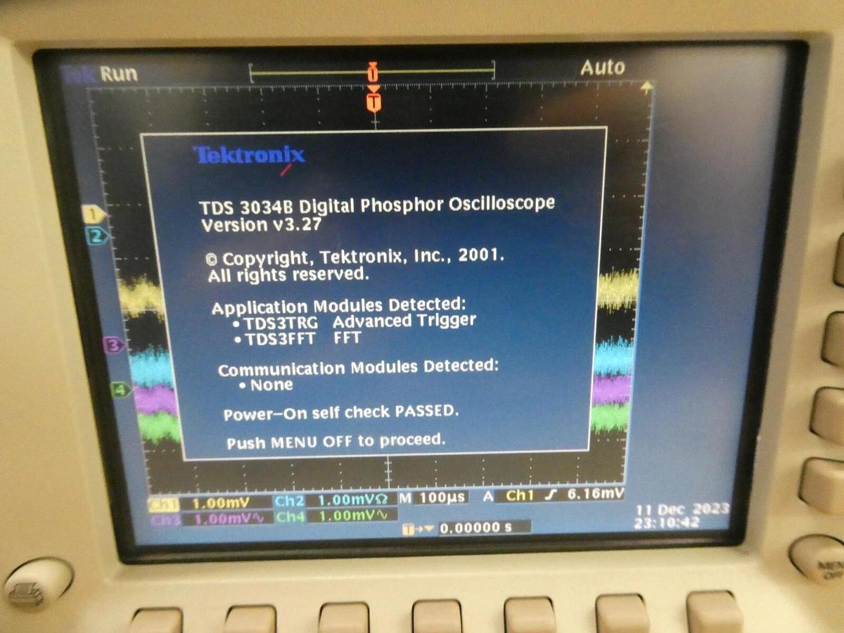 Used Tektronix TDS3034B 4-Channel 300MHz Digital Phosphor Oscilloscope e*Scope Tested