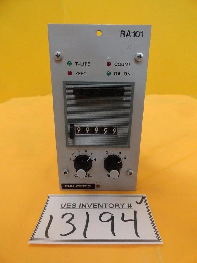 Used Balzers BG 290 709 TC 6-Channel Rate Adder Module RA 101 RA101 Used Working