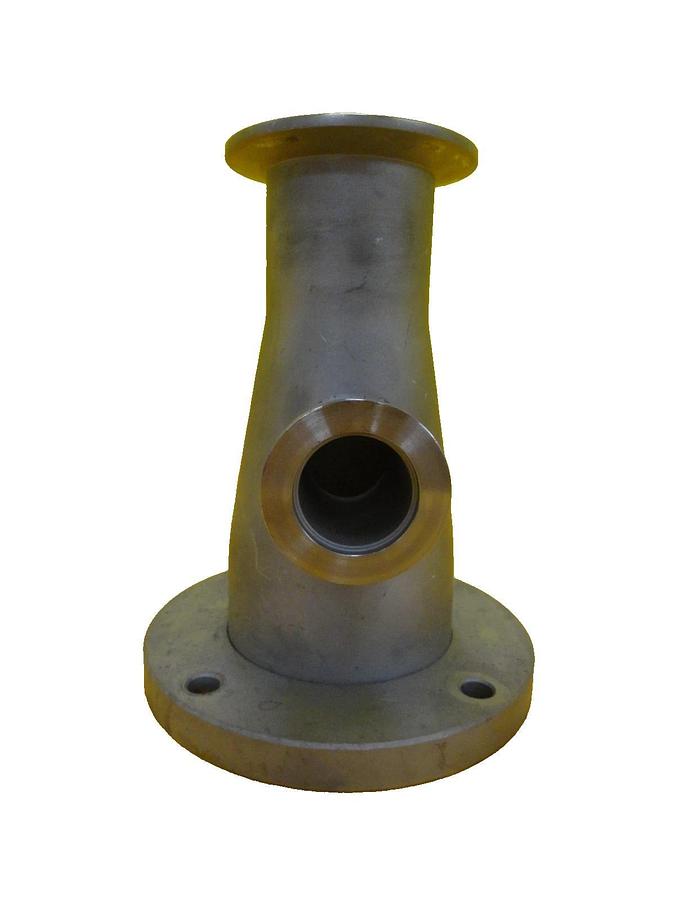Used Edwards High Vacuum Conical Reducer Tee ISO63 ISO-F to NW50 NW25 Working