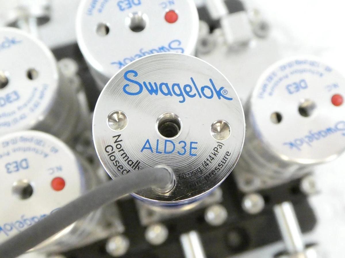 Used Swagelok 6LVV-MSM-DE3-2-P-C Diaphragm Valve Assembly Block DE3 ALD3E Working