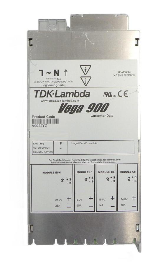 Used TDK-Lambda V9022YG Spectrometer Power Supply Vega 900 AB Sciex Working Surplus