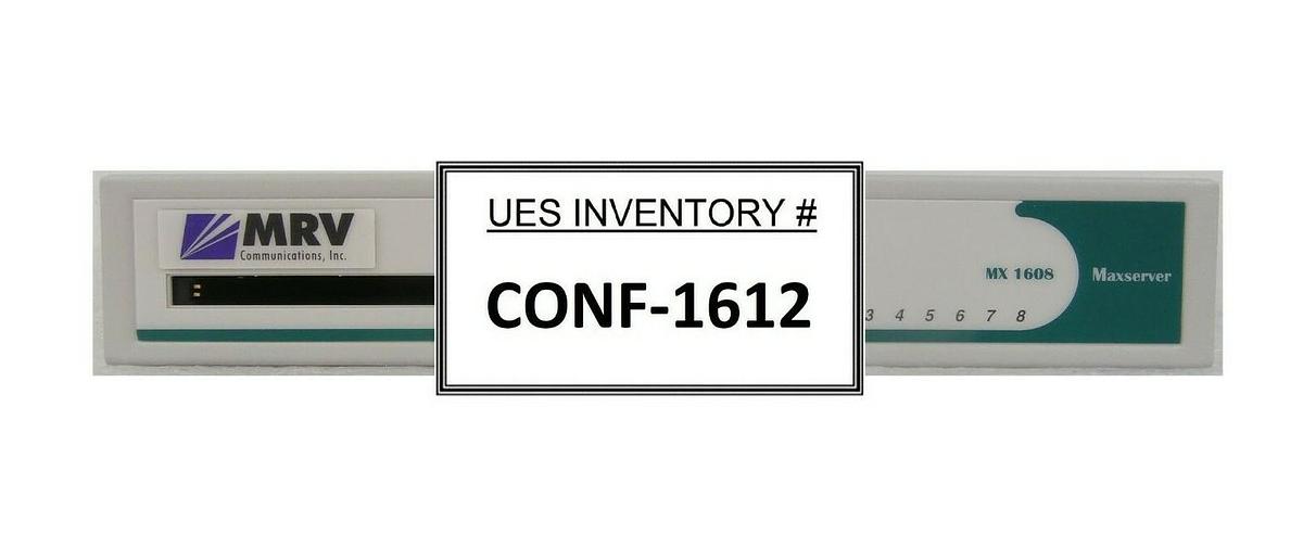 Used MRV 500-8401-NF Terminal Server MX-1608B-014 Brooks Automation Wafer Sorter New