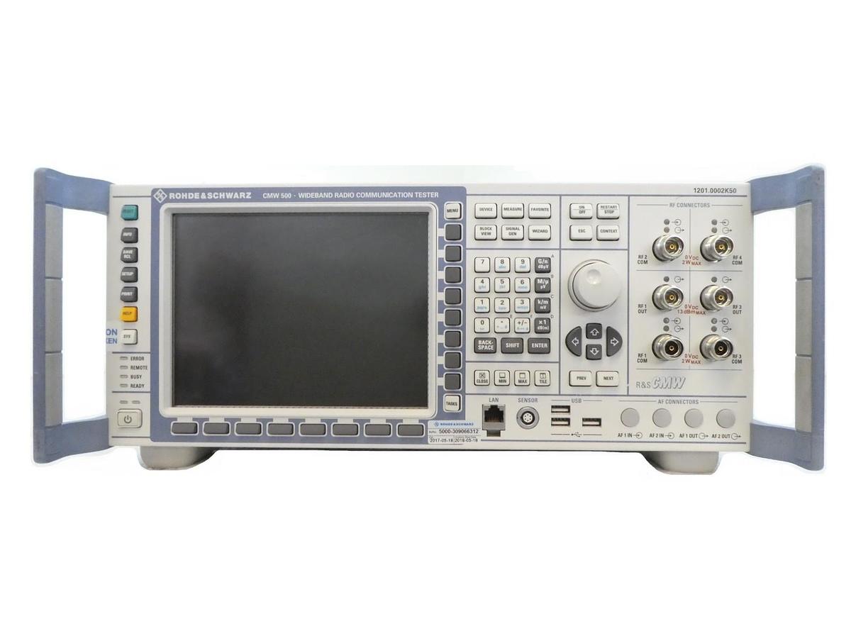 Used Rohde & Schwarz 1201.0002K50 Wideband Radio Comm Tester CMW 500 V 3.5.10 Split