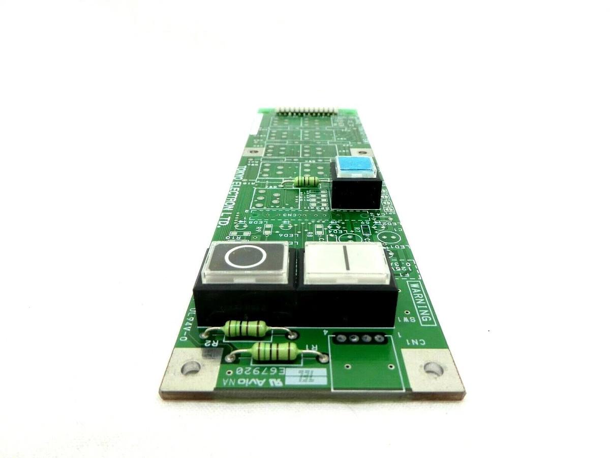 Used TEL Tokyo Electron 3M80-001950-11 Button Panel PCB TYB61G-1/SW1 Trias Working