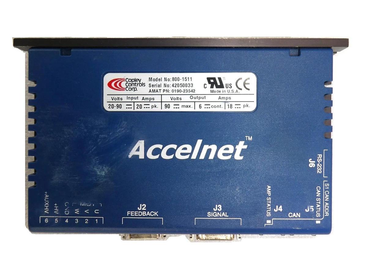 Used Copley Controls 800-1511 Accelnet AMAT Applied Materials 0190-23542 Working