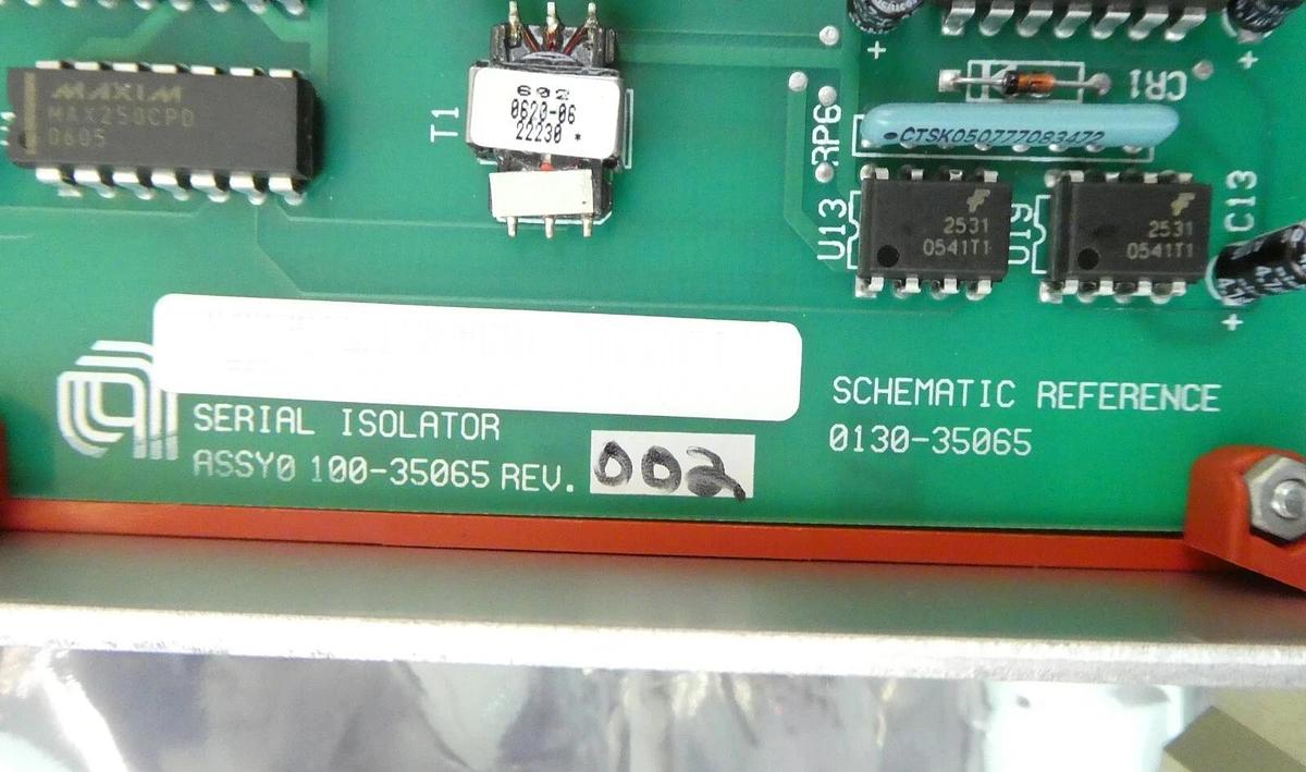 Used AMAT Applied Materials 0100-35065 Serial Isolator PCB Card Working Surplus