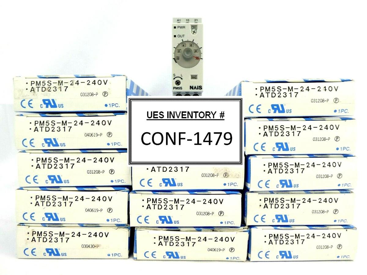 Matsushita PM5S-M-24-240V Multirange Timer NAiS PM5S ATD2317 Lot of 15 New