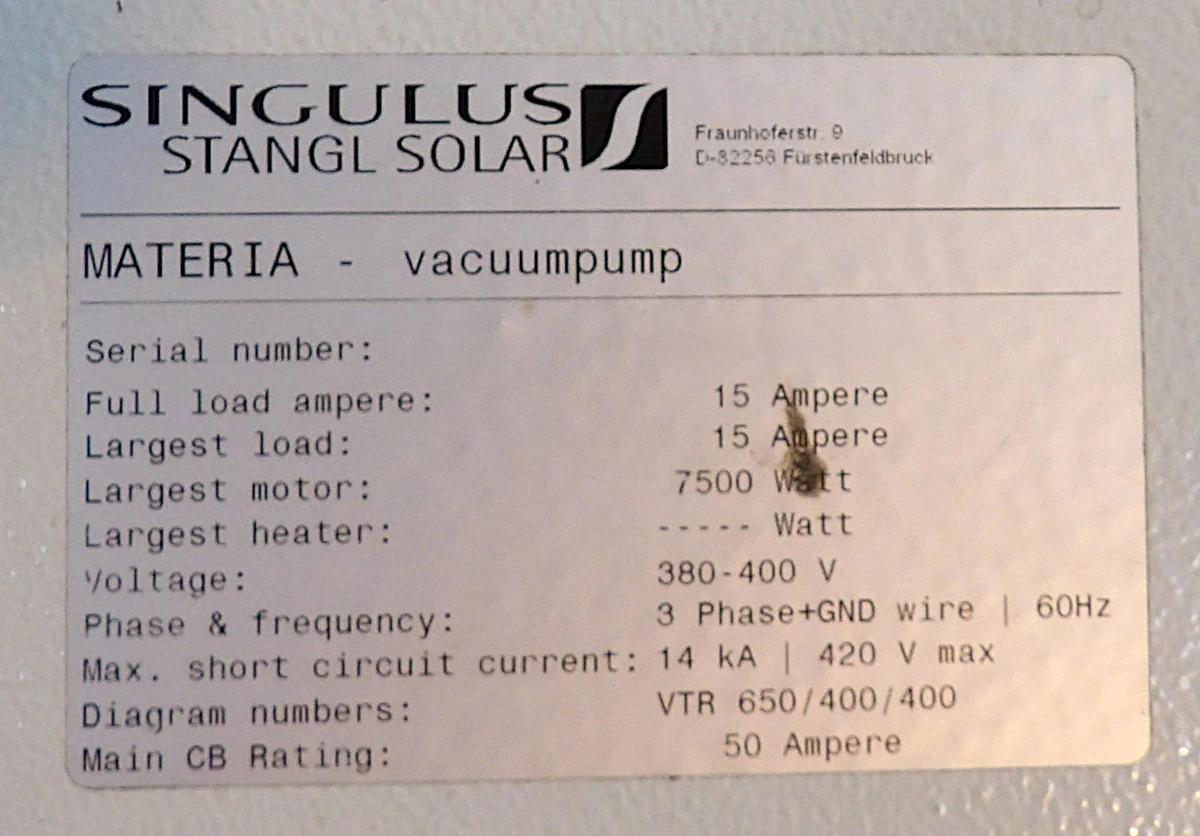 Used Busch RA 0302 D 5Z3 ZZXX Rotary Vane Vacuum Pump System Spare Surplus