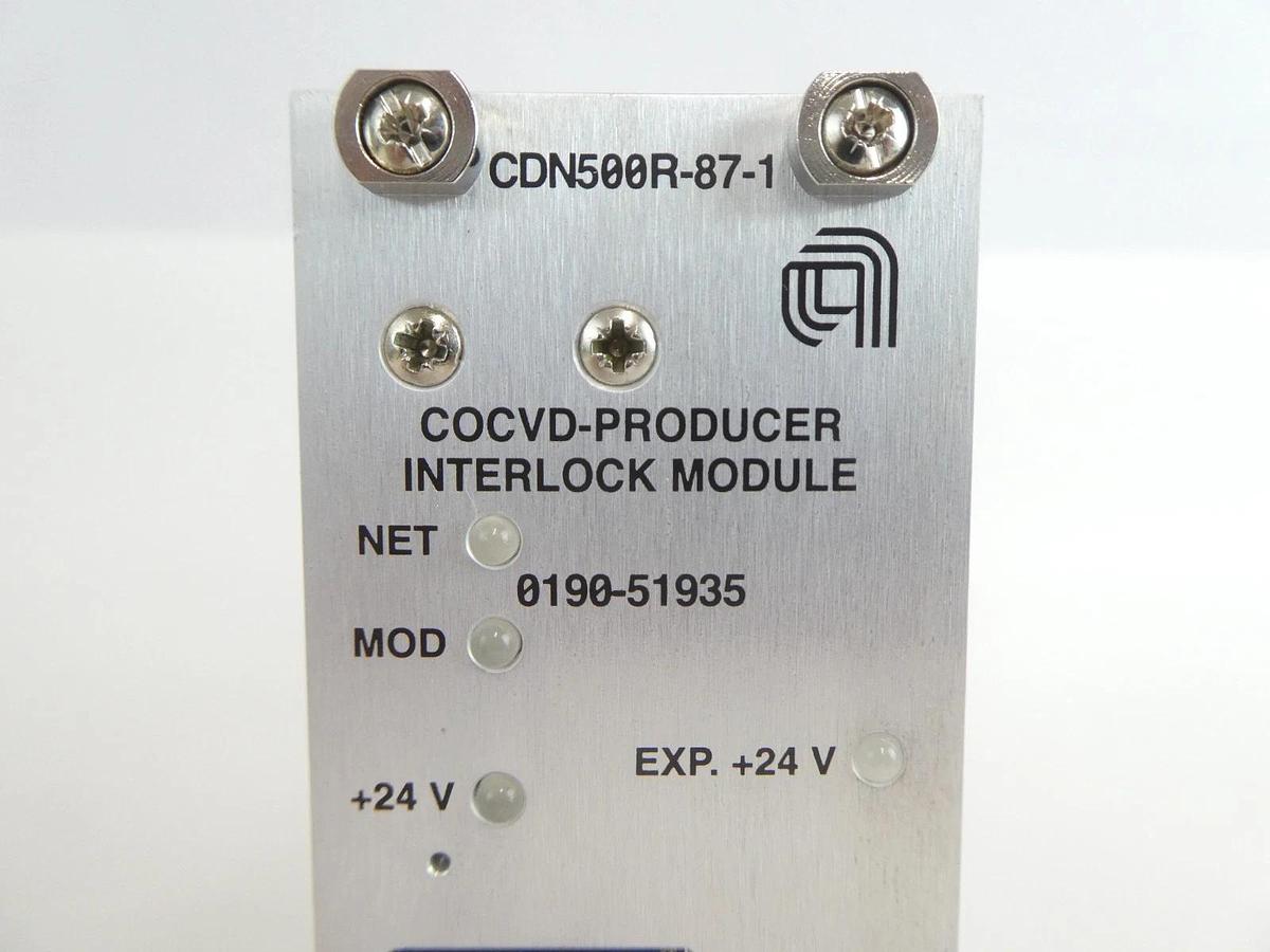 Used MKS Instruments AS01500-87-1 COCVD-Producer Interlock PCB Card AMAT 0190-51935