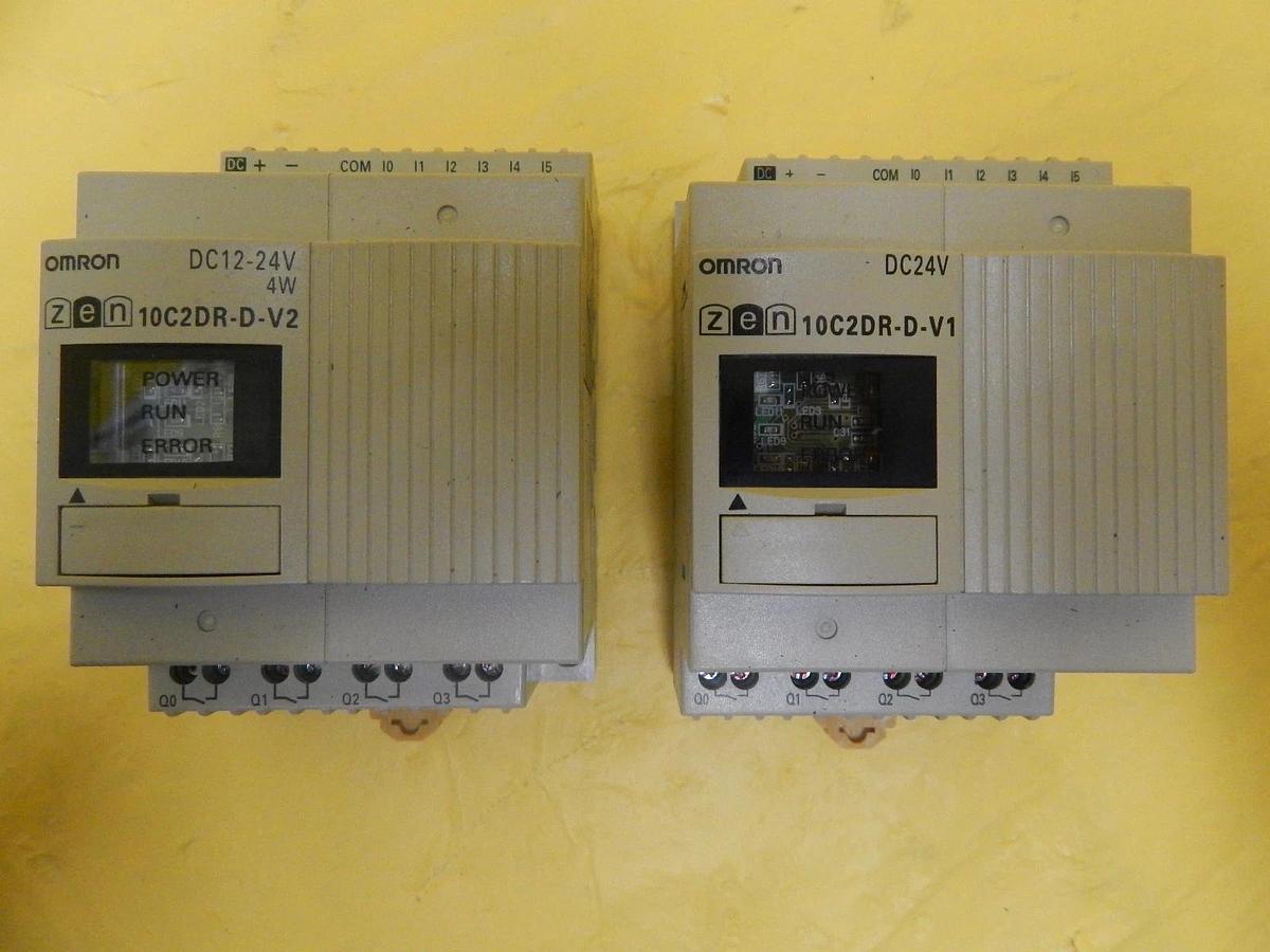 Used Omron ZEN-10C2DR-D-V2 PLC CPU Unit Lot of 2 TEL Tokyo Electron PR300Z Used