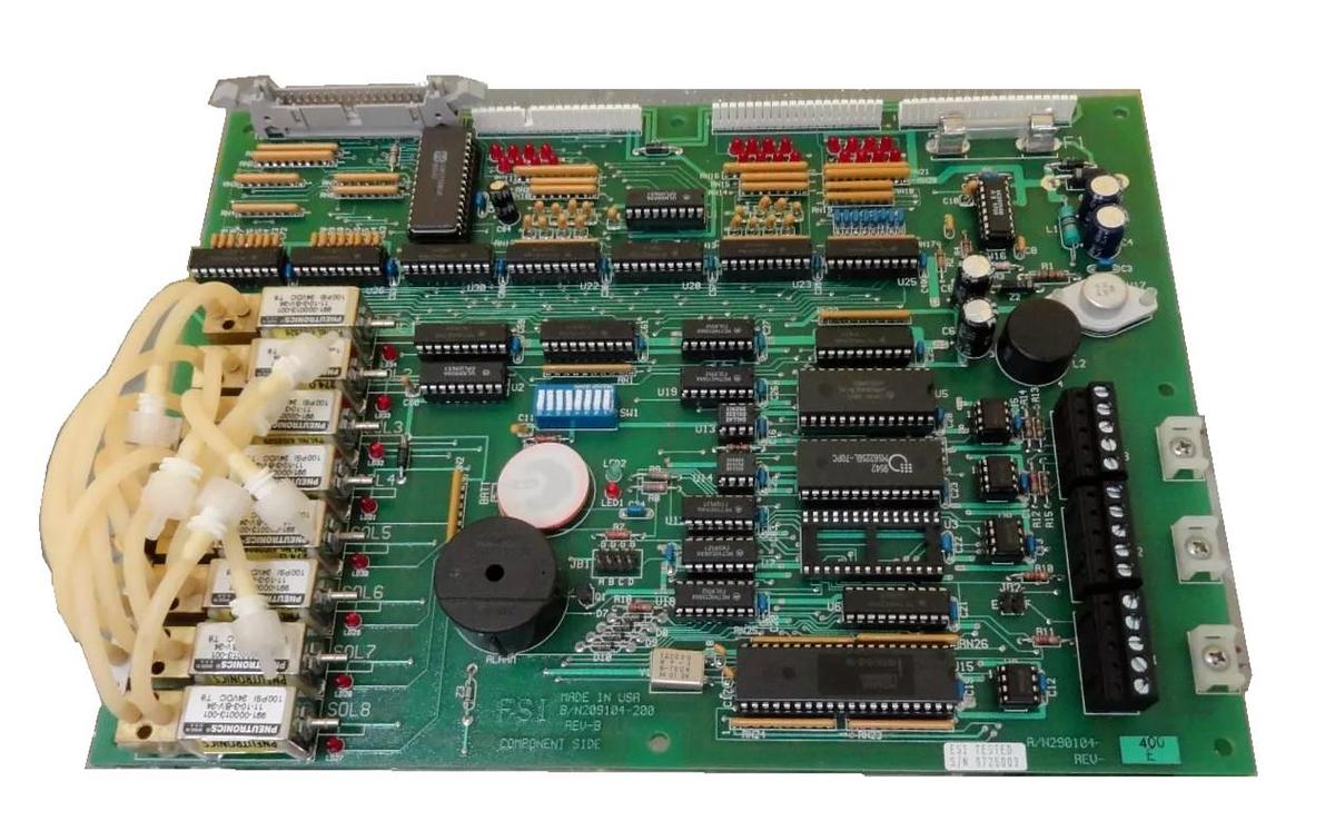 Used FSI International 233-5002-00 PC Pneumatic Interface Board PCB Working Surplus
