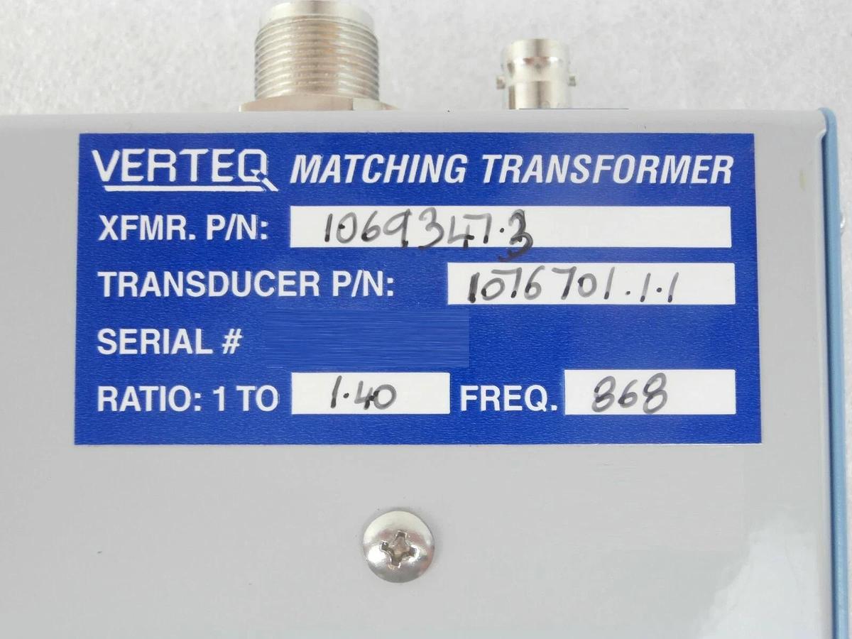 Used Verteq 1069347.3 RF Matching Transformer Ratio 1.40 Reseller Lot of 9 Working