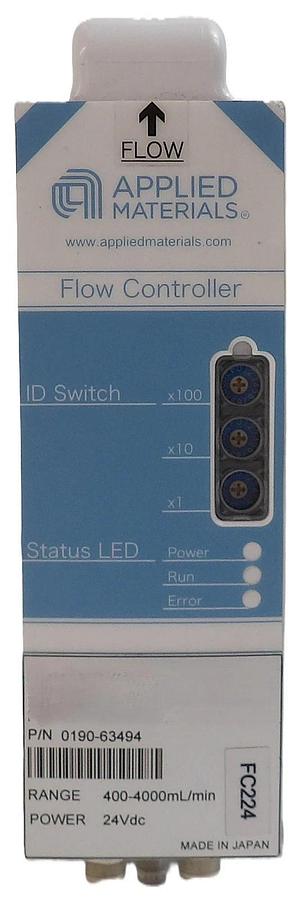Used AMAT Applied Materials 0190-63494 Flow Controller 400-4000mL/min Lot of 2 Spare