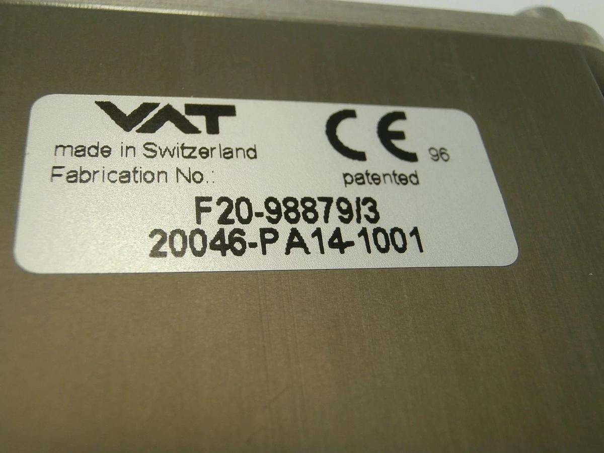 Used VAT 20046-PA14-1001 Vatterfly Valve Series 200 Used Working