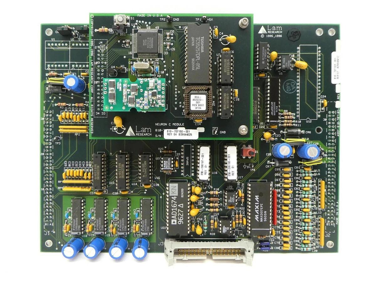 Used Lam Research 810-707103-001 I/O Bus Control 810-707150-001 Neuron PCB FPD Spare