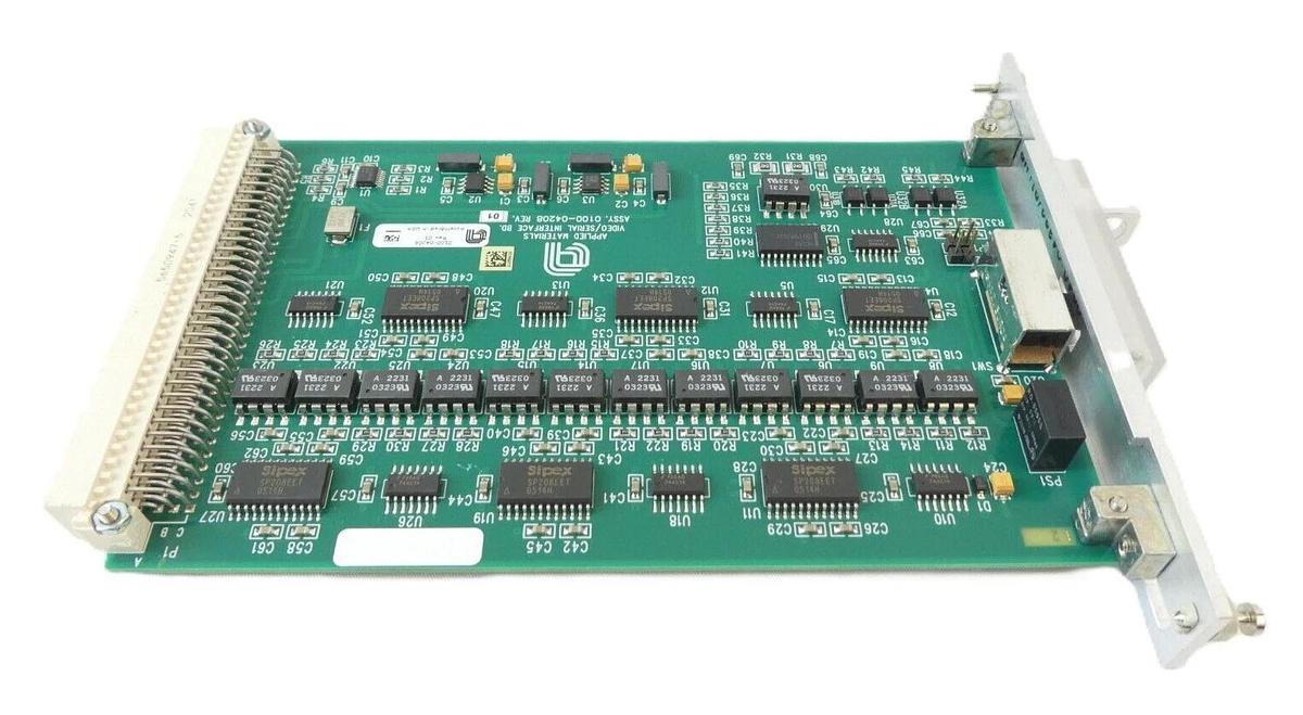 Used AMAT Applied Materials 0100-04208 Video/Serial Interface PCB Working Surplus