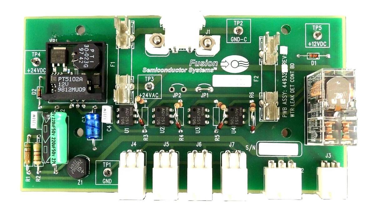 Used Fusion Semiconductor Systems 449321 Water Leak Detector PCB 5782-001 Working