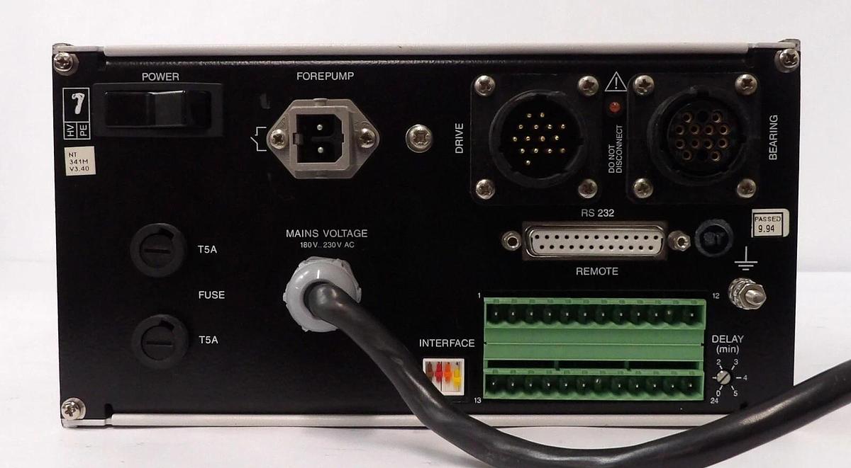 Used TURBOTRONIK NT 341M/I Leybold Turbomolecular Pump Controller Tested Working