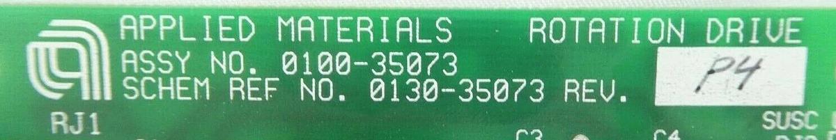 Used AMAT Applied Materials 0100-35073 Rotation Drive PCB Working Surplus