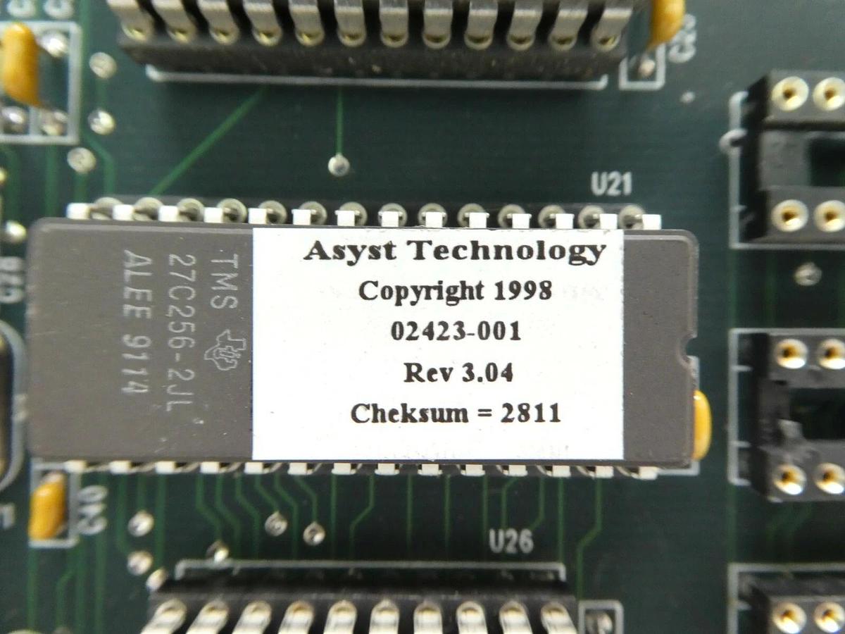 Used Asyst Technology 02423-001 Arm Control Board PCB 06764-001 Rev. 3.04 A-2000LL