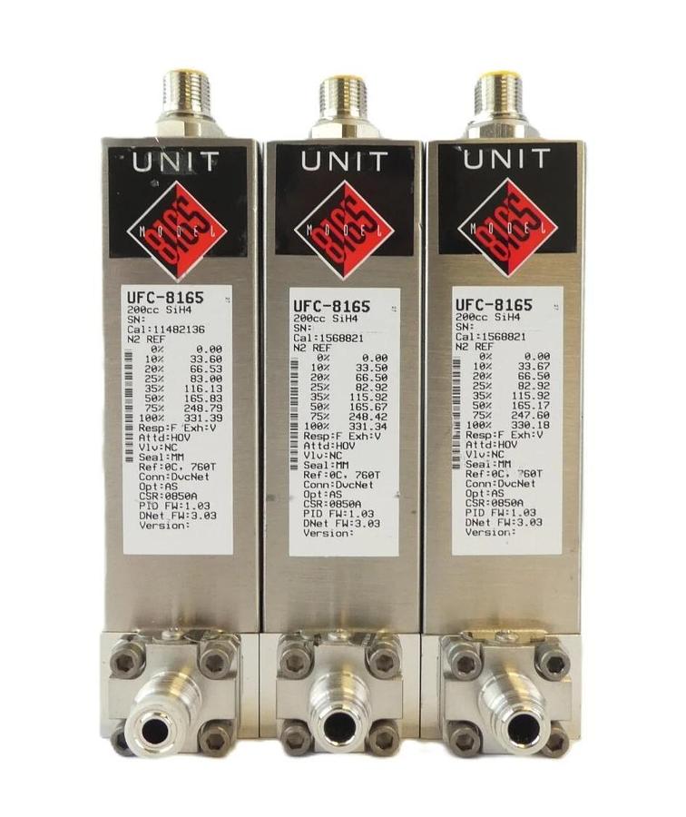 Used UNIT Instruments UFC-8165 Mass Flow Controller UFC-8165C Reseller Lot of 7 Spare