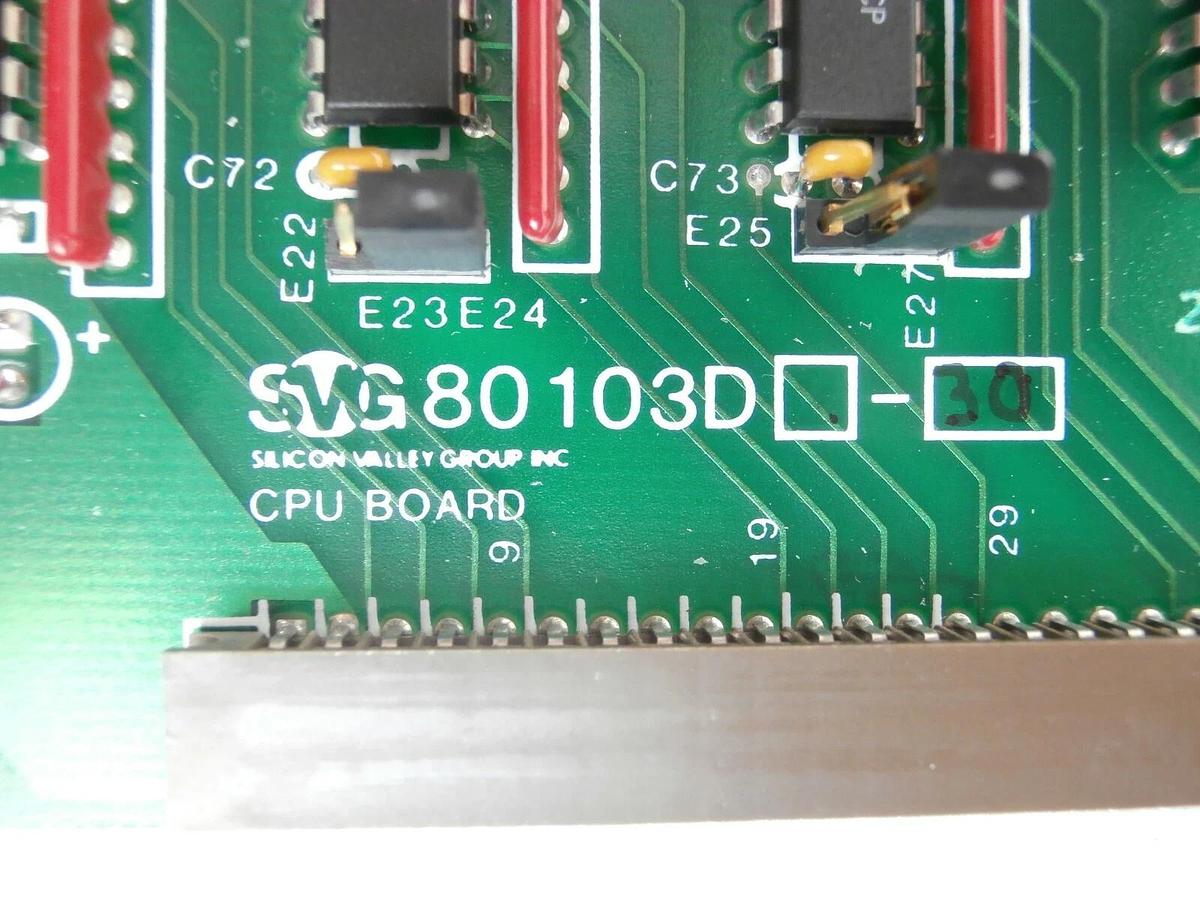 Used SVG Silicon Valley Group 80103D-30 CPU Board Computer PCB Card Rite Track 88