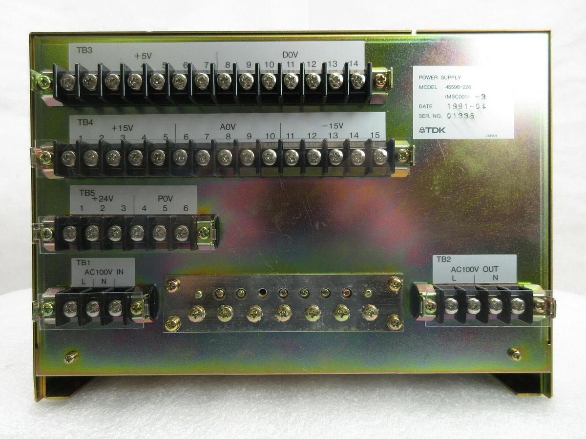 Used TDK (MSC001)-3 Power Supply Nikon 4S598-226 NSR System Used Working