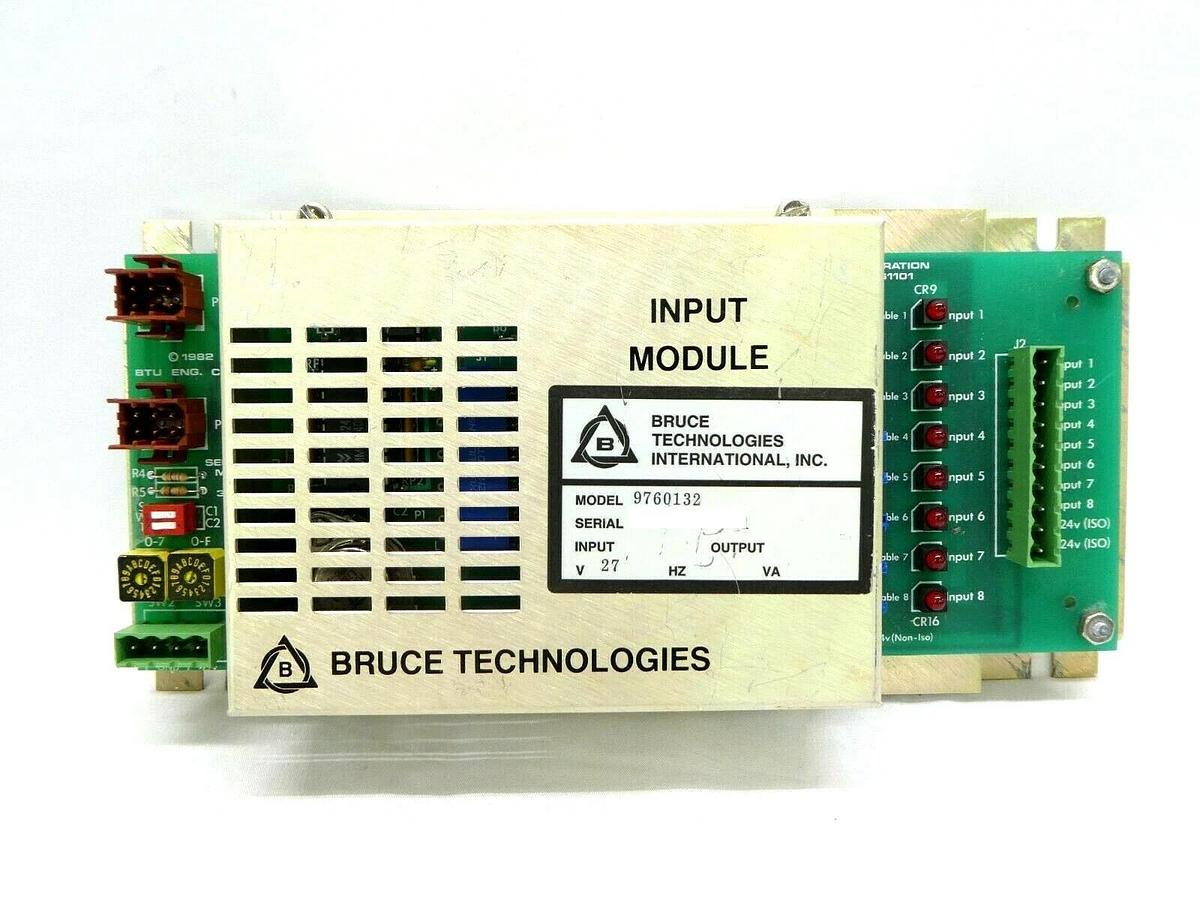 Used Bruce Technologies 9760132 Input Module PCB Assembly BTU 3161101 3161081 As-Is