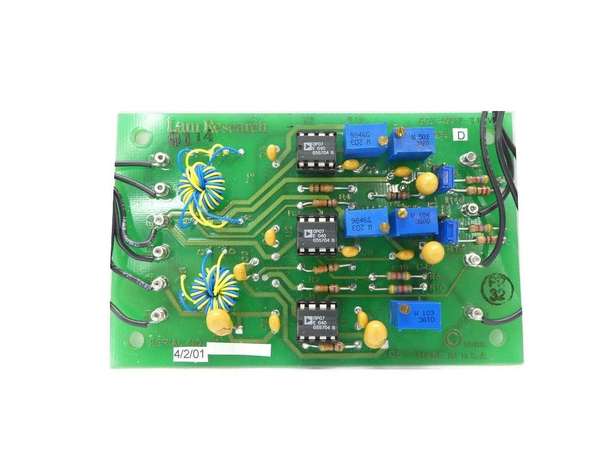 Lam Research 810-4092-3 RF Generator Interface PCB 810-00492-003 Rev. D New