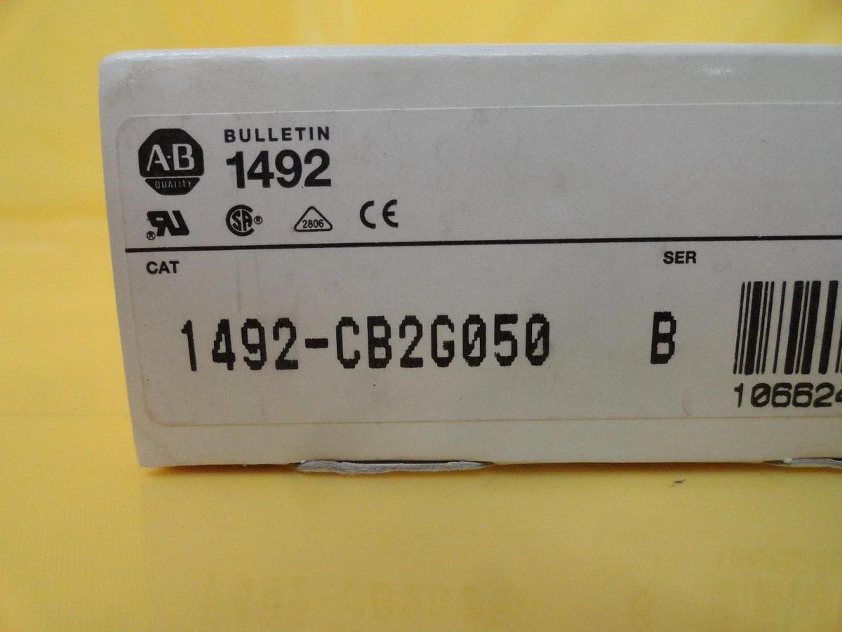 A-B Allen-Bradley 1492-CB2G050 2-Pole Circuit Breaker Reseller Lot of 5 New