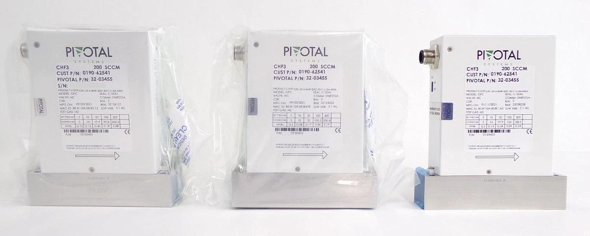 Pivotal Systems 32-03455 Mass Flow Controller MFC AMAT 0190-62541 Lot of 3 New
