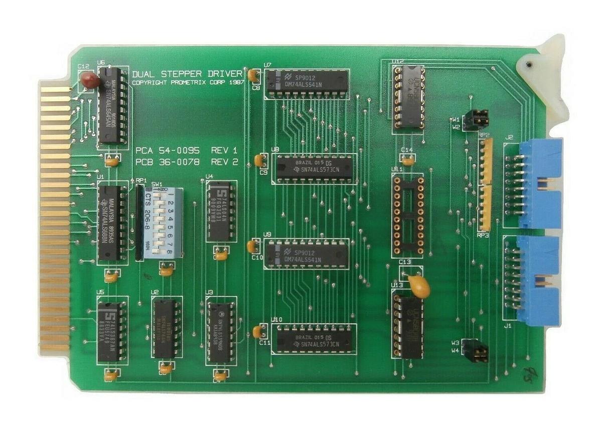 Used Prometrix 54-0095 Dual Stepper Driver PCB Card 36-0078 Rev. 1 Working Surplus