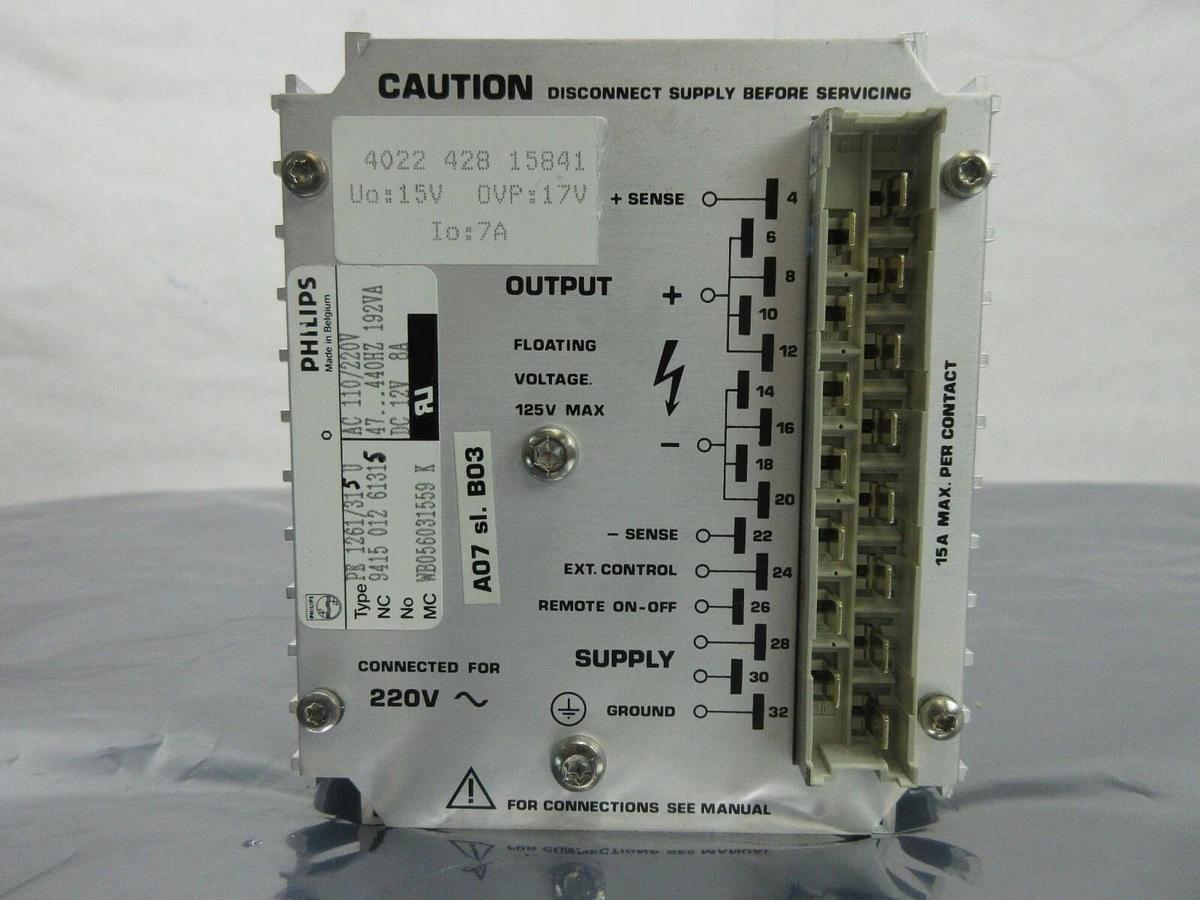 Used Philips 9415 012 61315 Power Supply PCB Card ASML 4022.428.15841 PAS Used