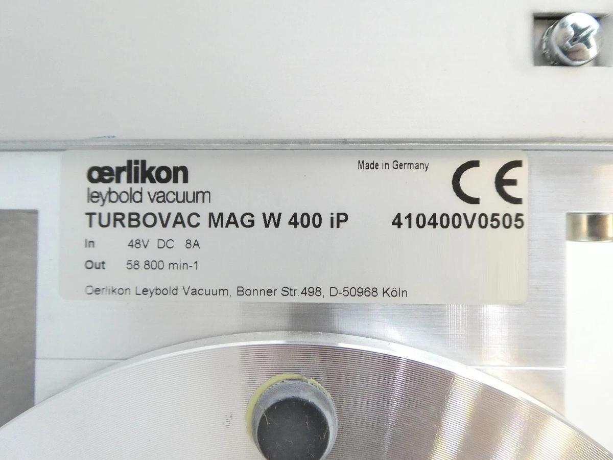 Used TURBOVAC MAG W 400 iPL Leybold 410400V0505 Turbo Pump MAG.DRIVE Not Starting