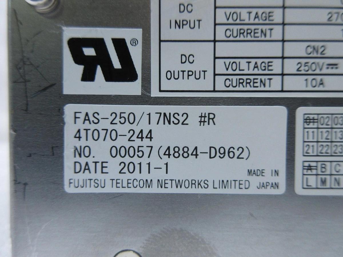 Used Fujitsu FAS-250/17NS2 Power Supply Nikon 4T070-244 NSR-S620D Working