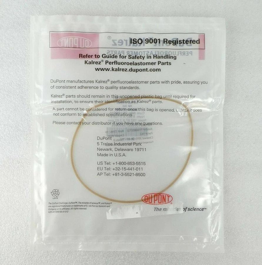 DuPont D14952191 UltraPure O-Ring 163K9500 Kalrez Lot of 3 AMAT P5000 New