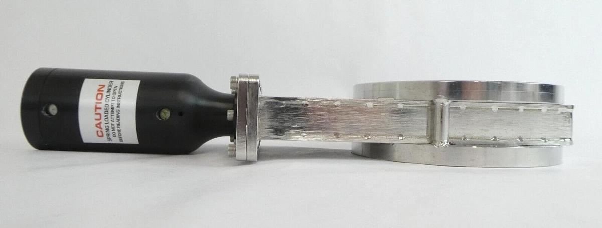 Used Nor-Cal Products Pneumatic Linear Gate Valve Assembly AMAT Unmarked Working