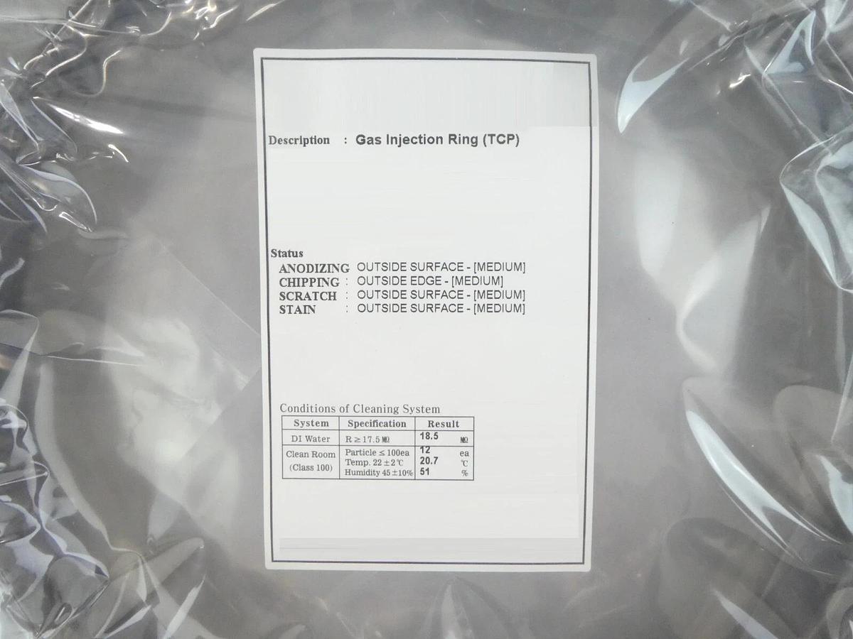 Refurbished Lam Research 715-330984-001 ESC Gas Injection Fixed Gap Bottom Ring Refurbished