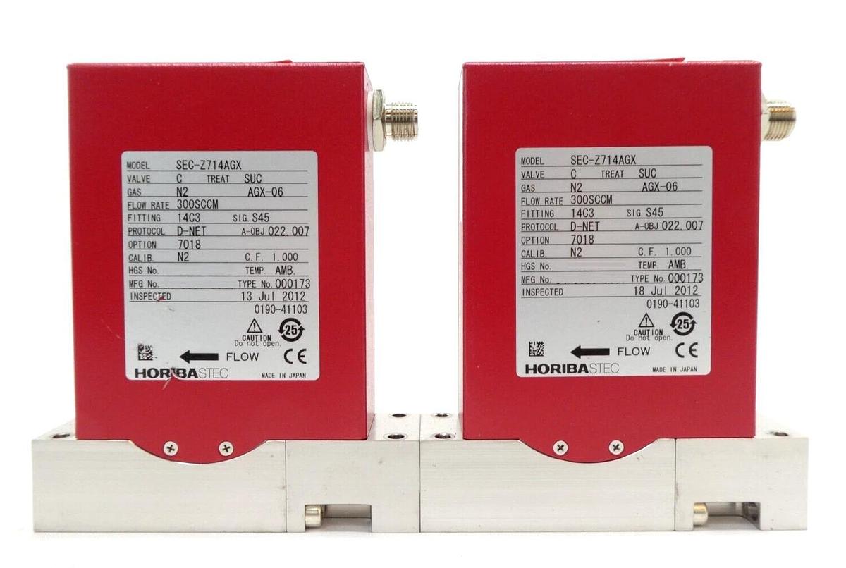 Used Horiba STEC SEC-Z714AGX Mass Flow Controller MFC Z700 Lot of 12 Working Surplus