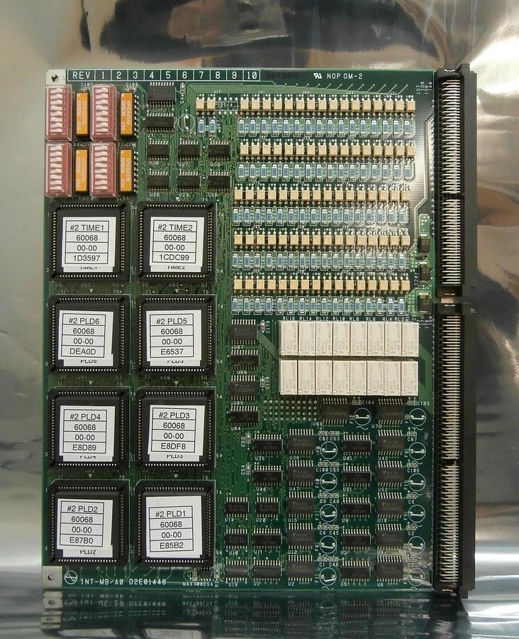 Used Kokusai Electric D2E01448 #2 TIME/PLD Processor PCB Card INT-MB 60068 Working