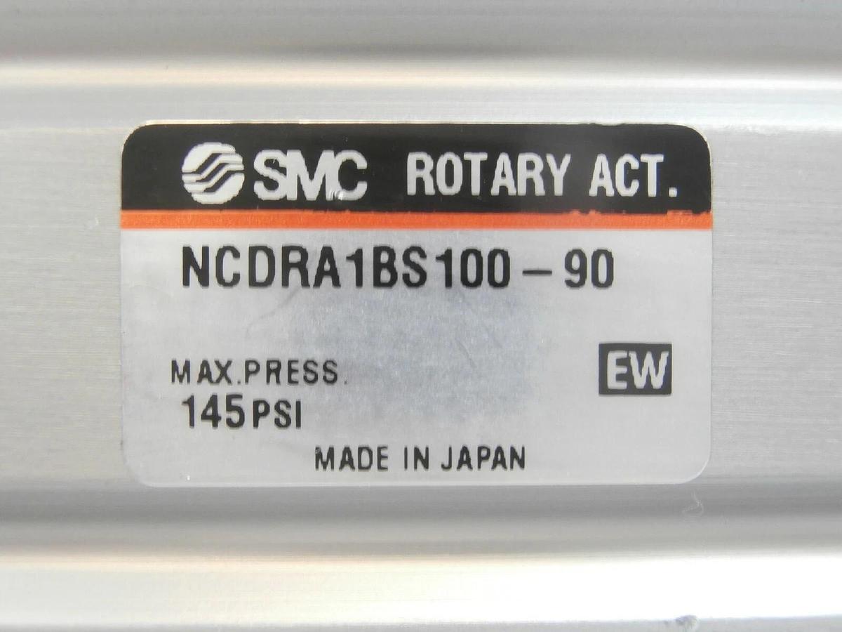 Used SMC NCDRA1BS100-90 Pneumatic Rotary Actuator Working Surplus