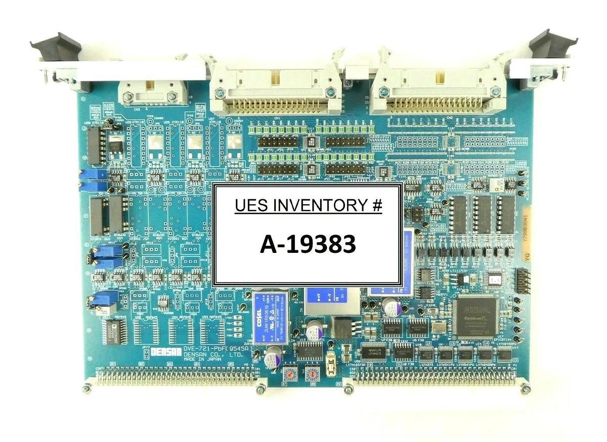 Used Densan DVE-721 Analog I/O VME PCB Card 300mm Rudolph F30 Working Surplus