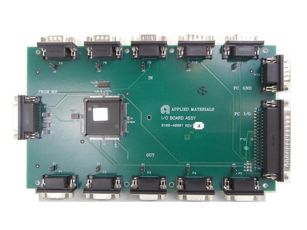 Used AMAT Applied Materials 0100-A0001 PCB I/O BOARD ASSY Working Surplus