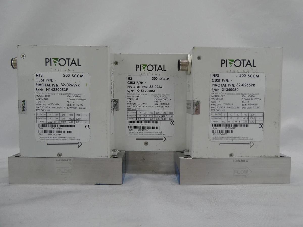 Used Pivotal Systems GFC Mass Flow Controller MFC Reseller Lot of 6 Working