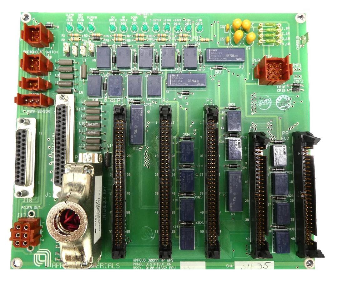 Used AMAT Applied Materials 0100-01652 HDPCVD 300MM AP Gas Panel PCB Working Spare