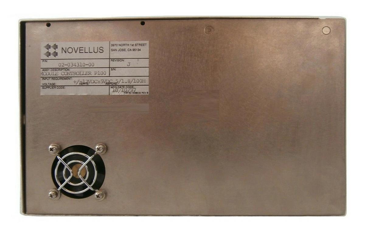 Used Novellus Systems 02-034310-00 Module Controller P100 Rev. J 635352-107 Working